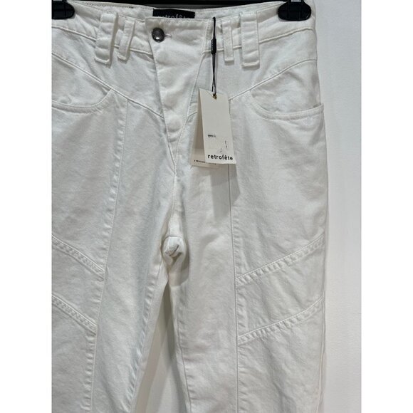 NWTD Retrofete Size 27 Taylor Jeans in White MSRP $345 - Picture 10 of 15
